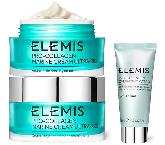 ELEMIS Pro-Collagen Marine Cream Duo & Travel Matrix - QVC.com | QVC