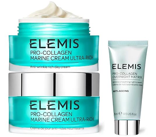 ELEMIS Pro-Collagen Marine Cream Duo & Travel Matrix - QVC.com | QVC