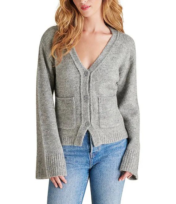 Steve Madden Odelia V-Neck Long Sleeve Button Down Cardigan | Dillard's | Dillard's