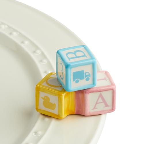 Nora Fleming Hand-Painted Mini: Ohhh, Baby (Baby Blocks) A191 | Amazon (US)