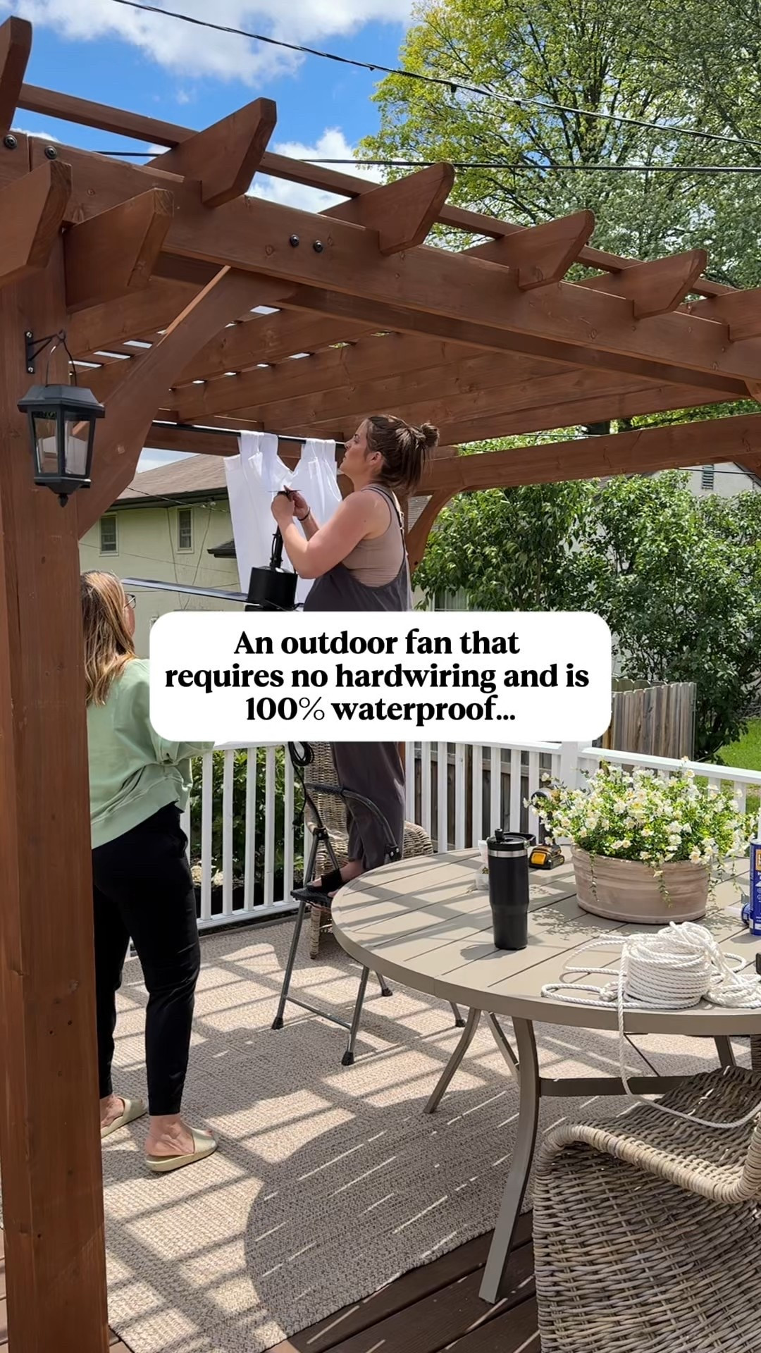 Waterproof Outdoor fan that plugs in! 