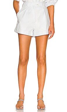 Something Navy Pleated Shorts in Blue from Revolve.com | Revolve Clothing (Global)