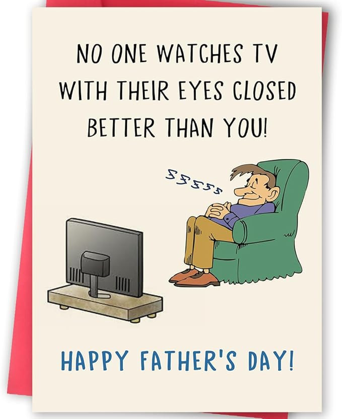 Funny Father's Day Card for Dad Grandpa, Humorous Fathers Day Gift from Daughter Son, Unique Dad ... | Amazon (US)