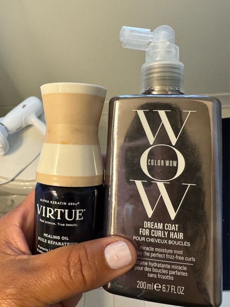 Two great products for my curly hair routine. I have yet to meet an @wowcolorhair that I don’t love from the root touch up to the leave in conditioner and this dream coat for curly hair. 
The @virtuelabhair oil is divine. I continue to repurchase. 
#sephorasale 

#LTKfindsunder50 #LTKbeauty #LTKxSephora