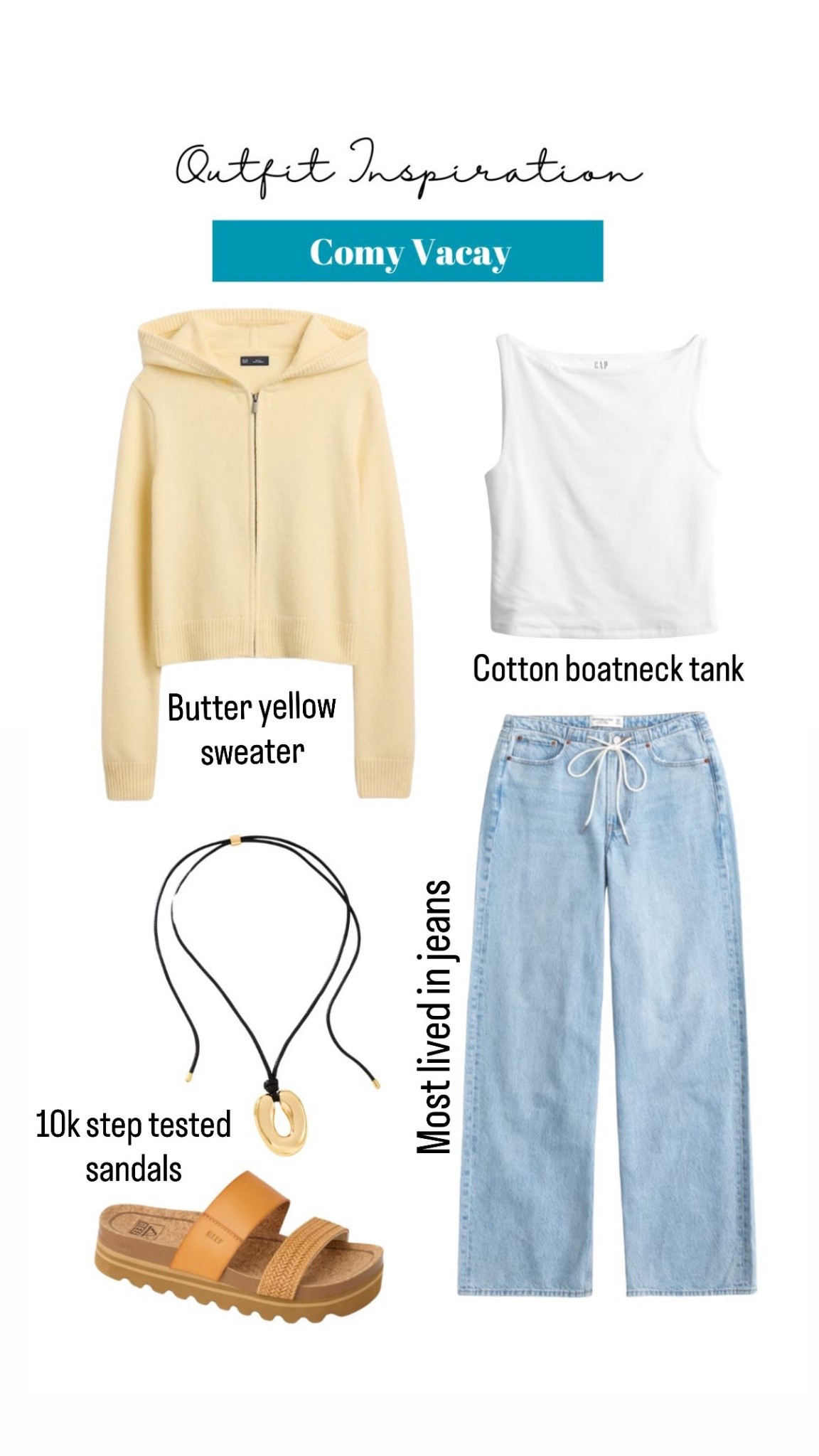 Comfy casual vacation look
Pastels and light denim 
Small hoodie, 24 short drawstring jeans size down 1 
Reef arch support sandals 10k step tested wearing 7


#LTKootd #LTKSaleAlert #LTKPetite