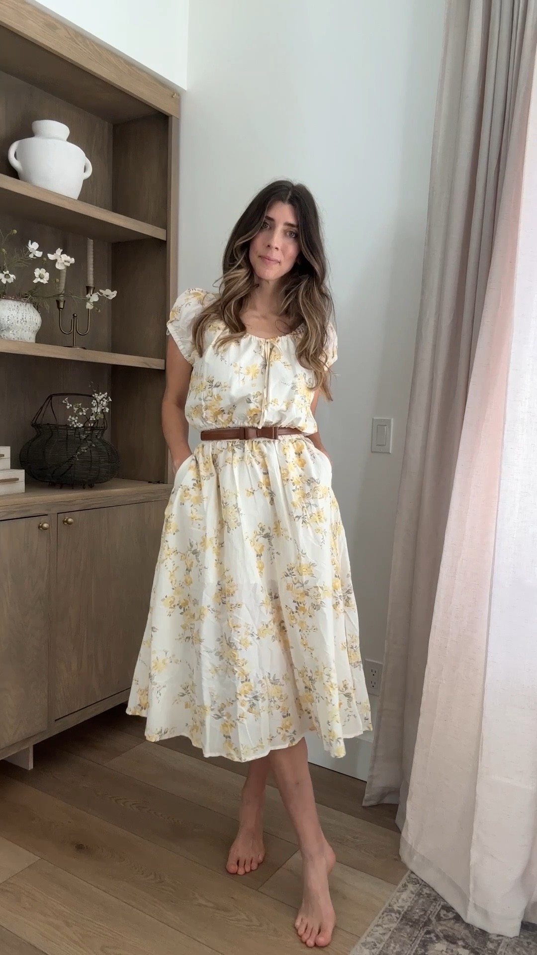 Spring dress, floral skirt and blouse in a soft spring yelloww

#LTKTall #LTKgrwm #LTKTravel