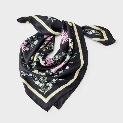 Adult Floral Bandana Scarf - Wild Fable™ Black | Target