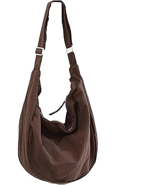 KARRESLY Nylon Crescent Crossbody Bag for Women Men Casual Tote Handbag | Amazon (US)