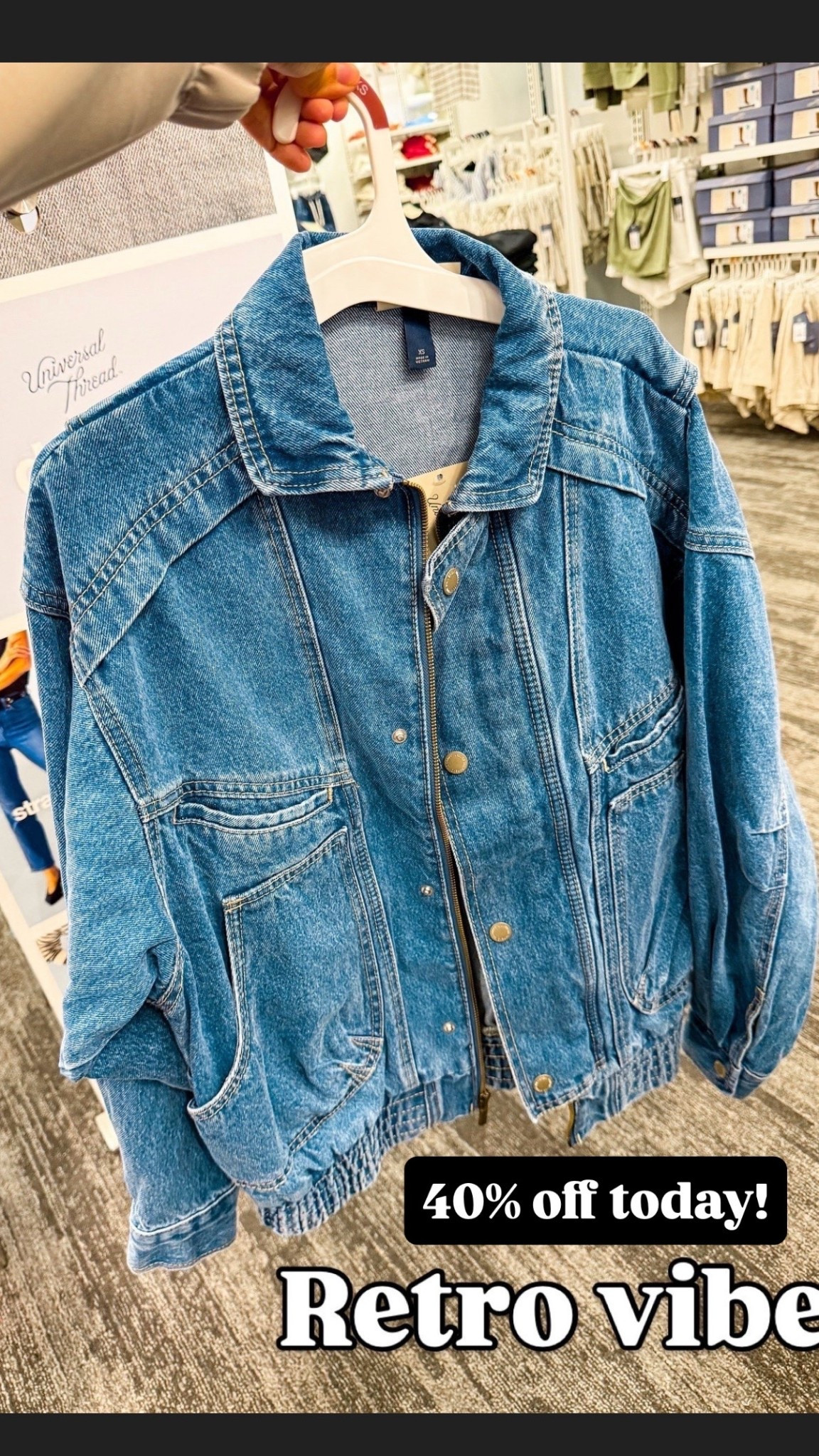 40% off target denim jacket 

#LTKFindsUnder100 #LTKSaleAlert #LTKFindsUnder50