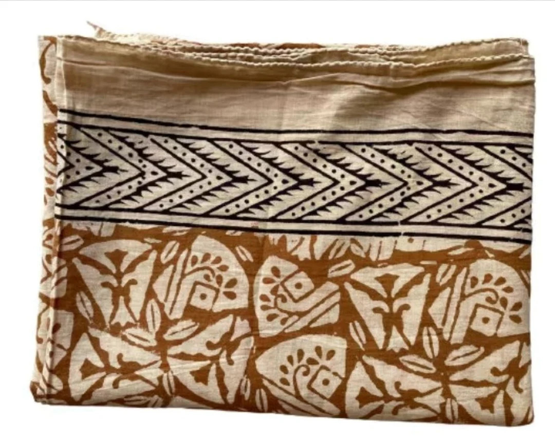 Beach Wrap Pareo, Hand Block Printed Cotton Sarong, Long Scarf, Large Sarong, Cover Up, Soft Fabr... | Etsy (US)