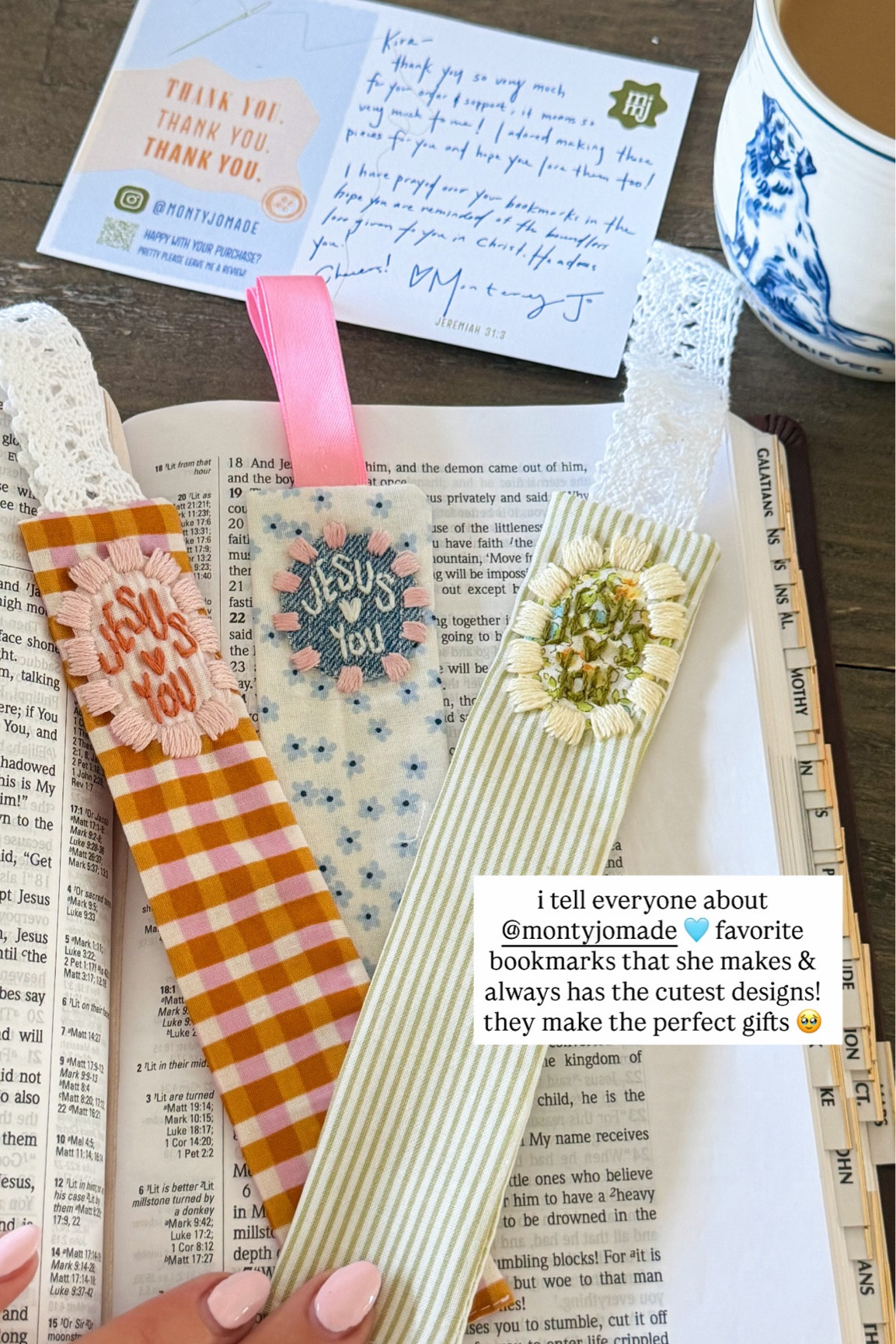 Jesus Loves You hand made bookmarks! i use mine for my bible - perfect gift 

#LTKselfcare #LTKmorningroutine #LTKSeasonal