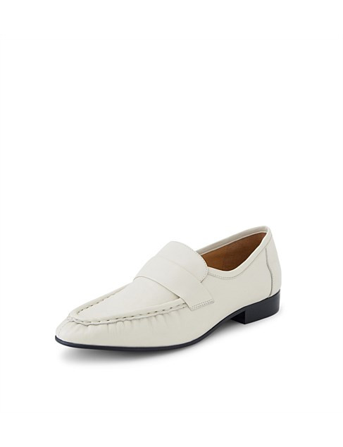 Mollini Kylie Cream Leather Loafers | David Jones | David Jones (Australia & New Zealand)