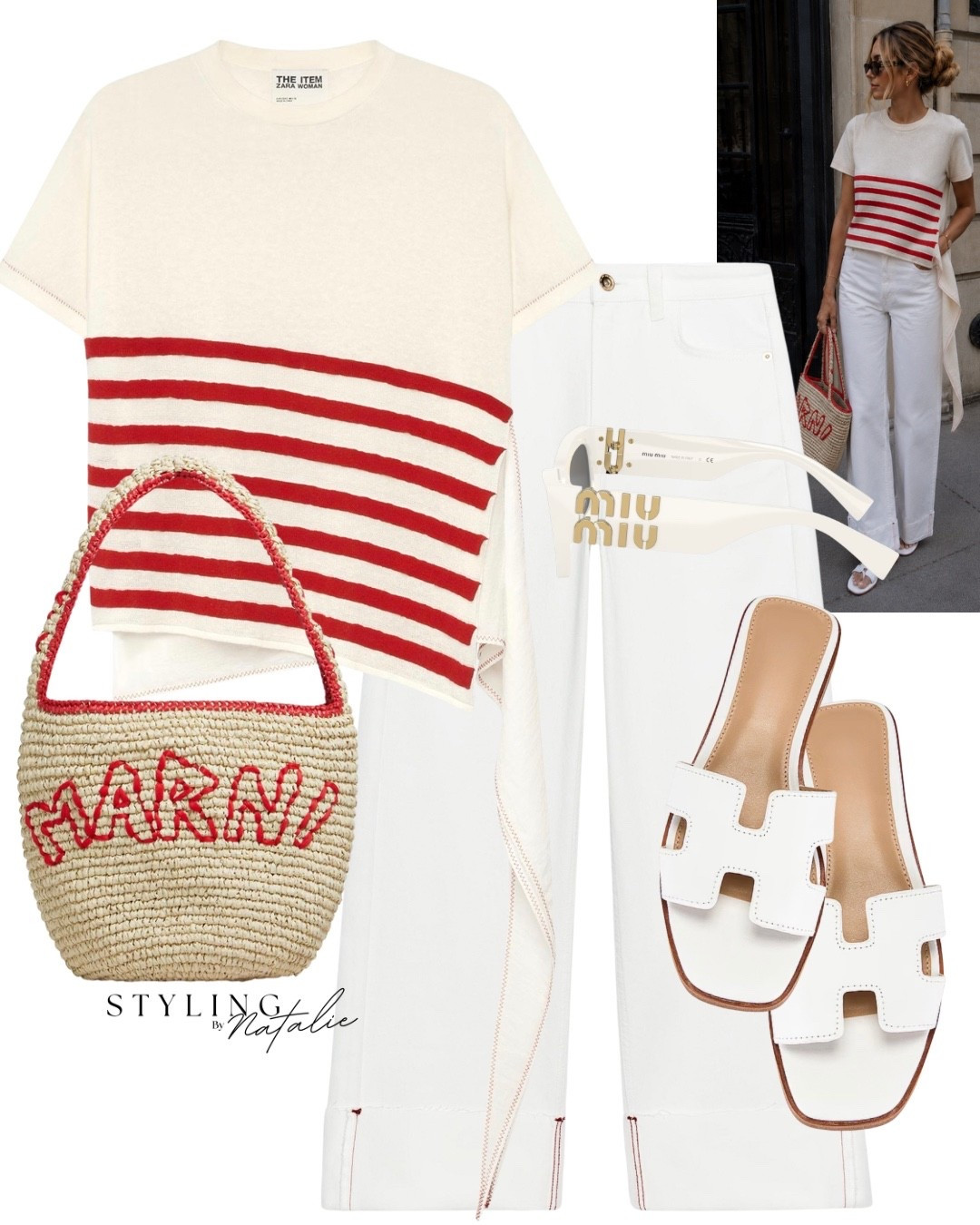 Stripe red top, white turn up jeans, white slides and Miu Miu sunglasses.
Elevated casual chic, summer outfit, Zara look, ootd, London style @Zara

#LTKsummer #LTKuk #LTKeurope