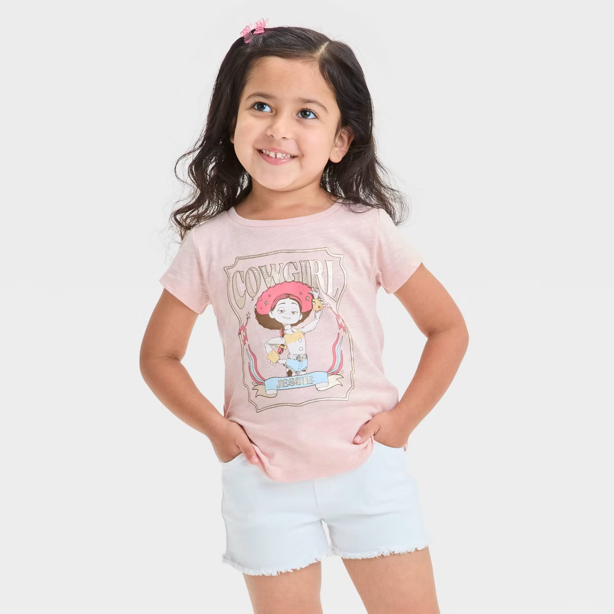 Toddler Girls' Jessie Short Sleeve Graphic T-Shirt - Rose Pink | Target