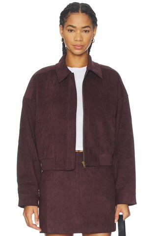 ASTR the Label x REVOLVE Sorine Jacket in Eggplant from Revolve.com | Revolve Clothing (Global)