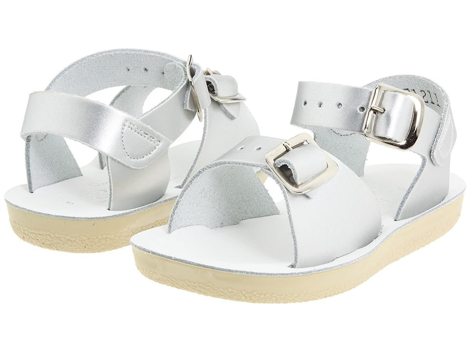 Salt Water Sandal by Hoy Shoes Sun-San - Surfer (Toddler/Little Kid) Girls Shoes Silver : 3 Little Kid M, Leather | Zappos