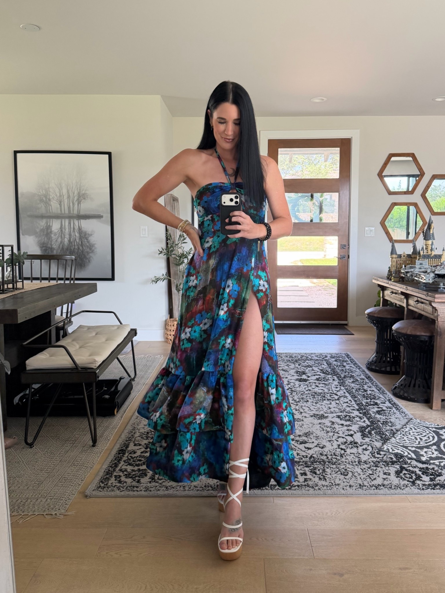 This maxi dress from @AKIRA is so fabulous!! I’m wearing a size small. And these lace up platform shoes are so fun! And shockingly comfortable!

#LTKTall