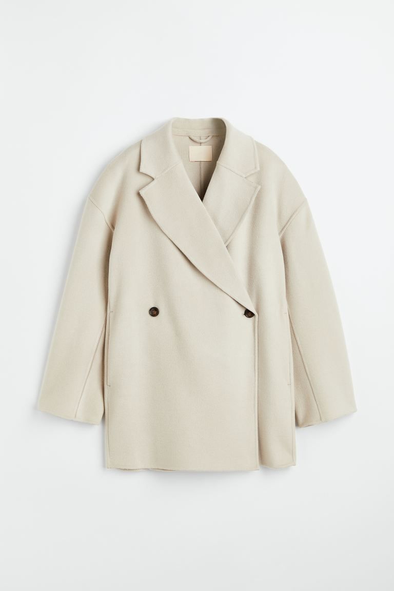 Double-breasted wool-blend coat | H&M (UK, MY, IN, SG, PH, TW, HK)