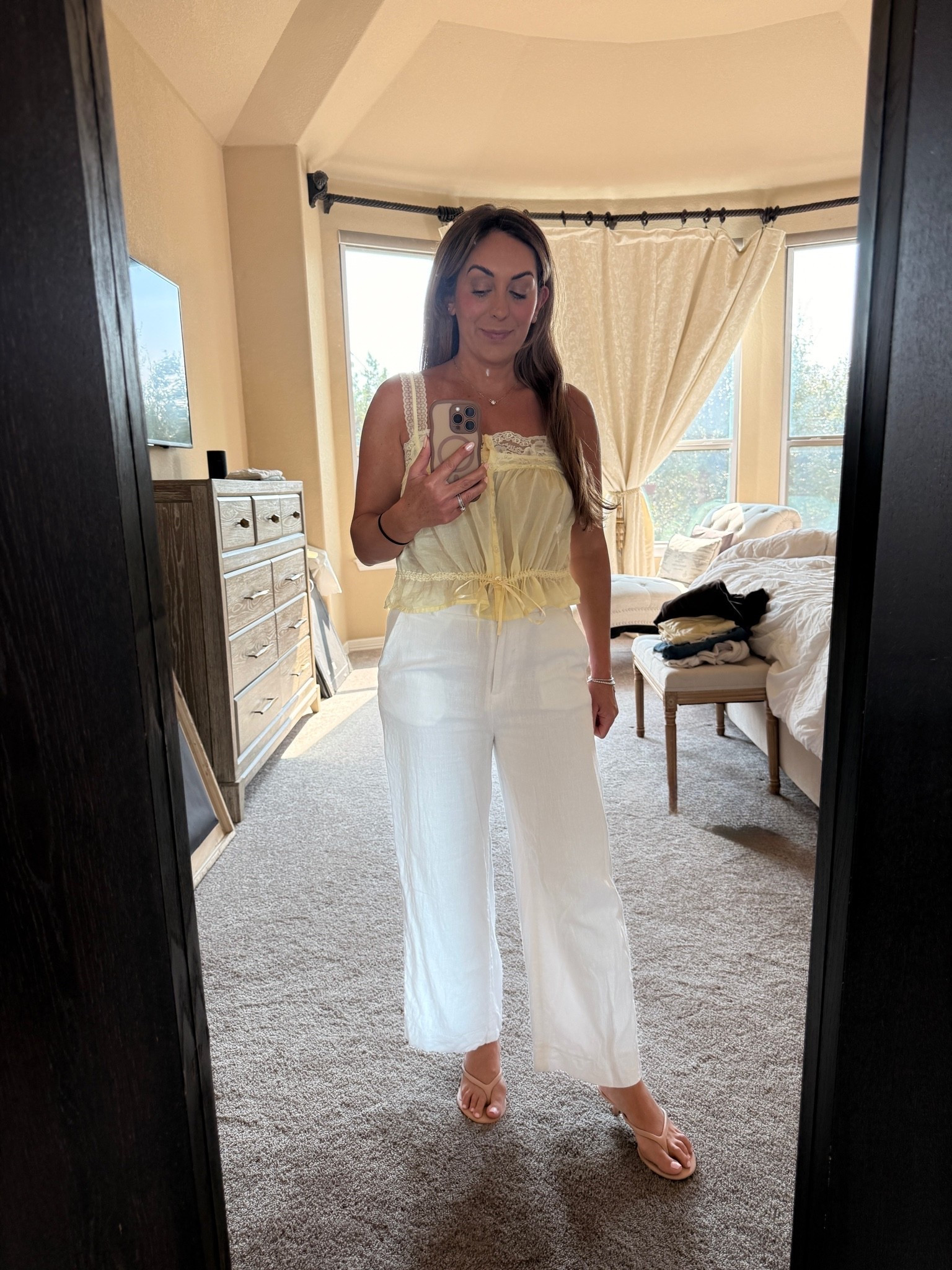 It’s giving dole whip. 💛🍦 Man I’d kill for one. #abercrombie #linen #butteryellow

#LTKPetite #LTKWorkwear #LTKOver40