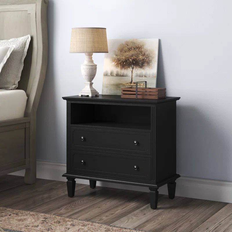 Amberlyn 2 Drawer Nightstand | Wayfair North America