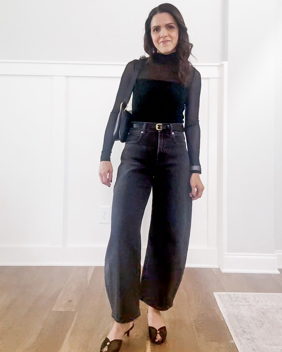 Monthly outfit planner OCTOBER: Fall outfits | bodysuit, barrel jean, open toe heels, leopard bag, embellished belt, date night 

#falloutfit #classicstyle #casualstyle 

Image inspo credit: @krismarieerrington


#LTKStyleTip #LTKSeasonal