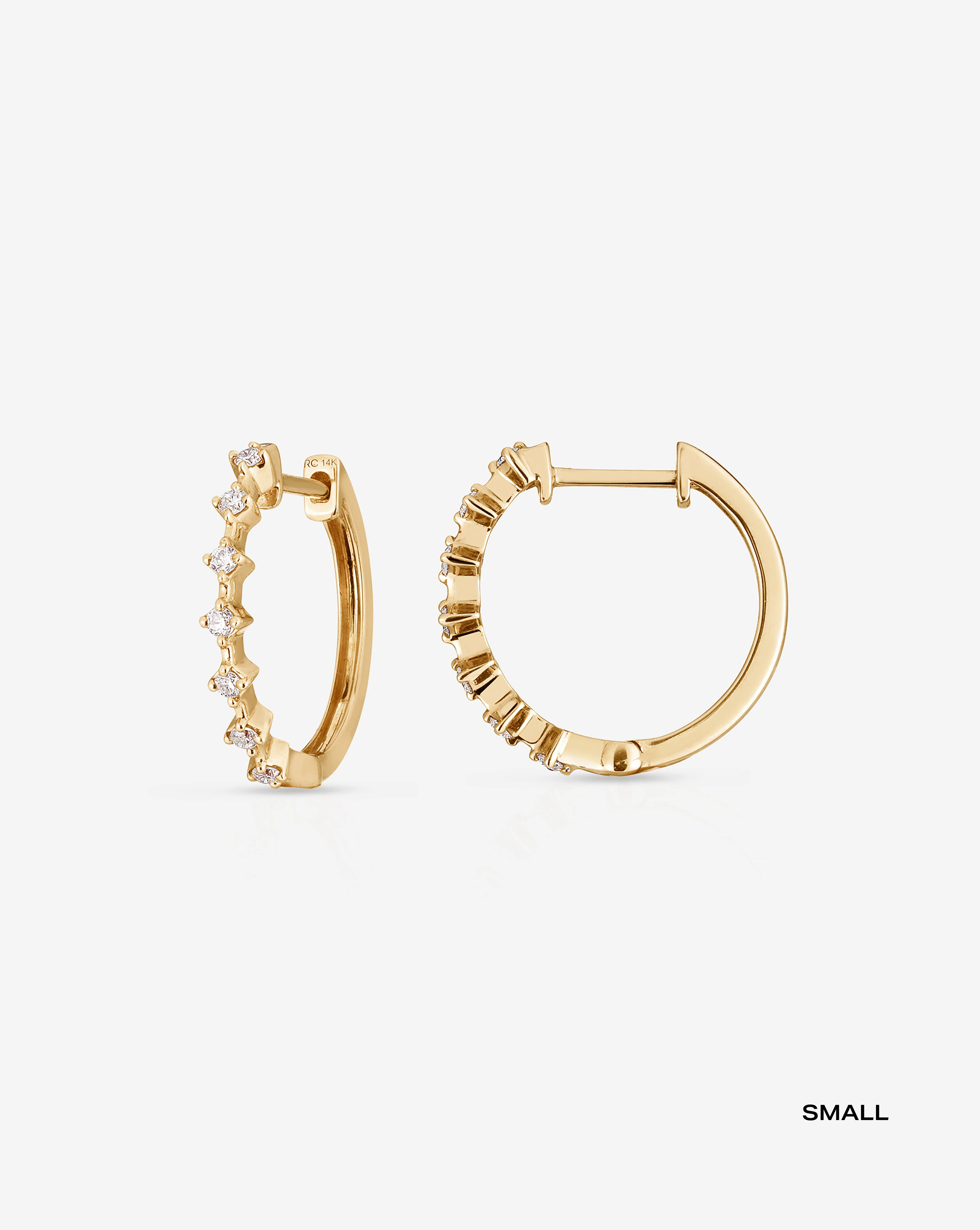 Diamond Station Hoops | Ring Concierge