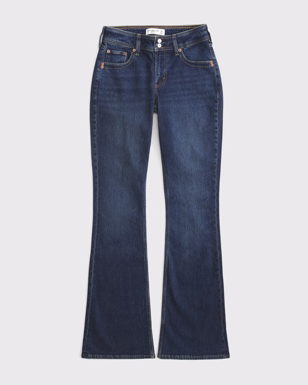 Women's Curve Love Mid Rise Bootcut Jean | Women's New Arrivals | Abercrombie.com | Abercrombie & Fitch (US)