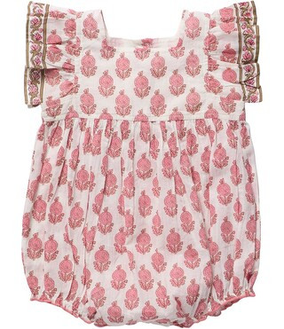 Baby Girls Elsie Dahlia Floral Print Bubble | Dillard's
