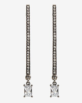 Multi-Row Rhinestone Constellation Drop Earrings | Express