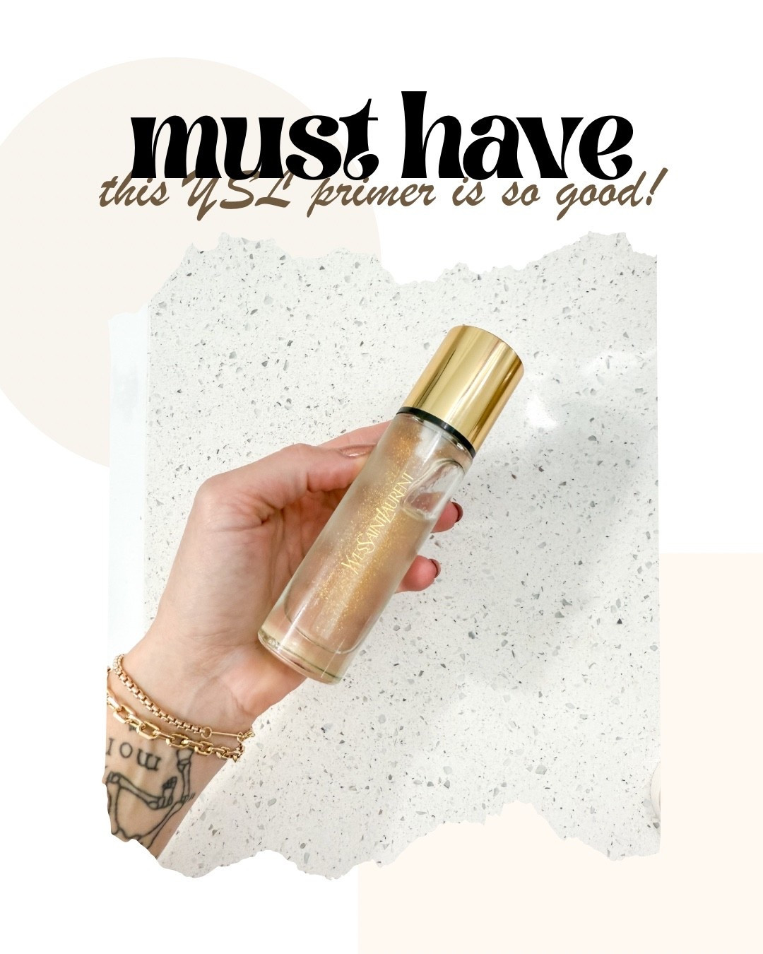 Obsessed and absolutely cannot live without this YSL Touche Éclat Blur Primer! ✨ Seriously, if you're looking for that perfect luminous base and a flawless, blurred finish, this is your secret weapon. It minimizes pores, evens out skin tone, and gives you that lit-from-within glow without feeling heavy. A total game-changer for your makeup routine! You need this in your beauty bag. Shop it now via the link in my bio! 💖

#YSLBeauty #YSLLove #ToucheEclat #BlurPrimer #MakeupPrimer #BeautyMustHave #FlawlessSkin #RadiantSkin #GlowyMakeup #MakeupRoutine #BeautyFinds #LuxuryBeauty #HolyGrailProduct #LTKBeauty #MakeupAddict #BeautyHacks #PoreMinimizer #BeautyBlogger #InstaBeauty #ShopNow #HighEndMakeup #GiftIdeas #SkincareGoals #MakeupGoals

#LTKHoliday #LTKGiftGuide #LTKBeauty