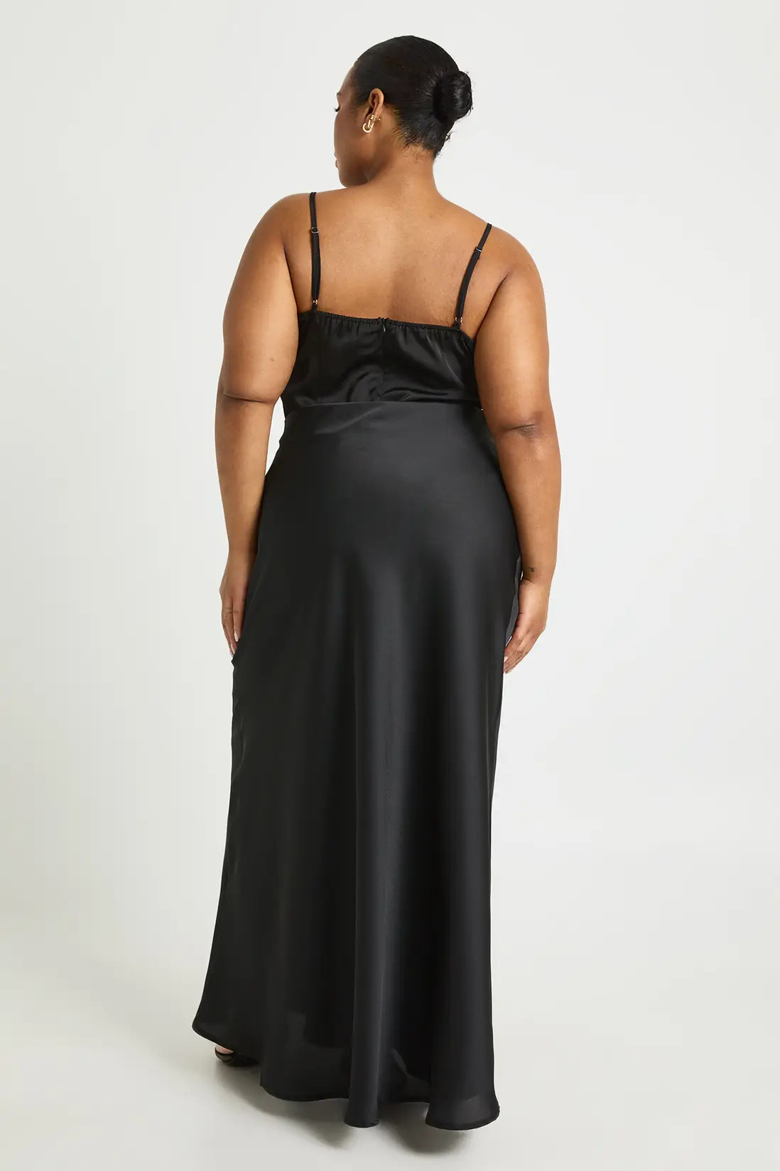Skirts | Plus Satin Asymmetric Maxi Skirt | boohoo | Debenhams UK