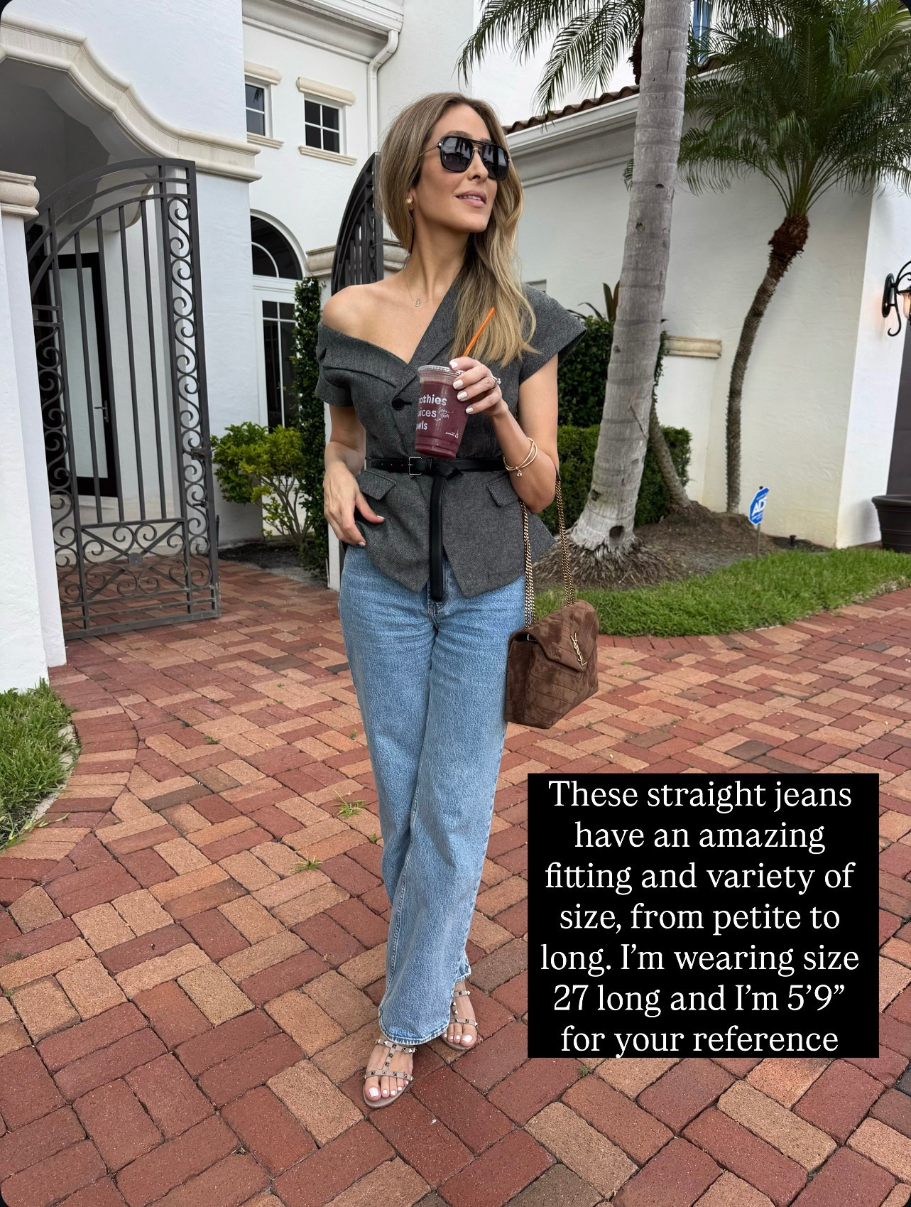 These straight jeans have an amazing fitting and variety of size, from petite to long. I'm wearing size 27 long and I'm 5'9" for your reference

#LTKStyleTip #LTKU #LTKSeasonal