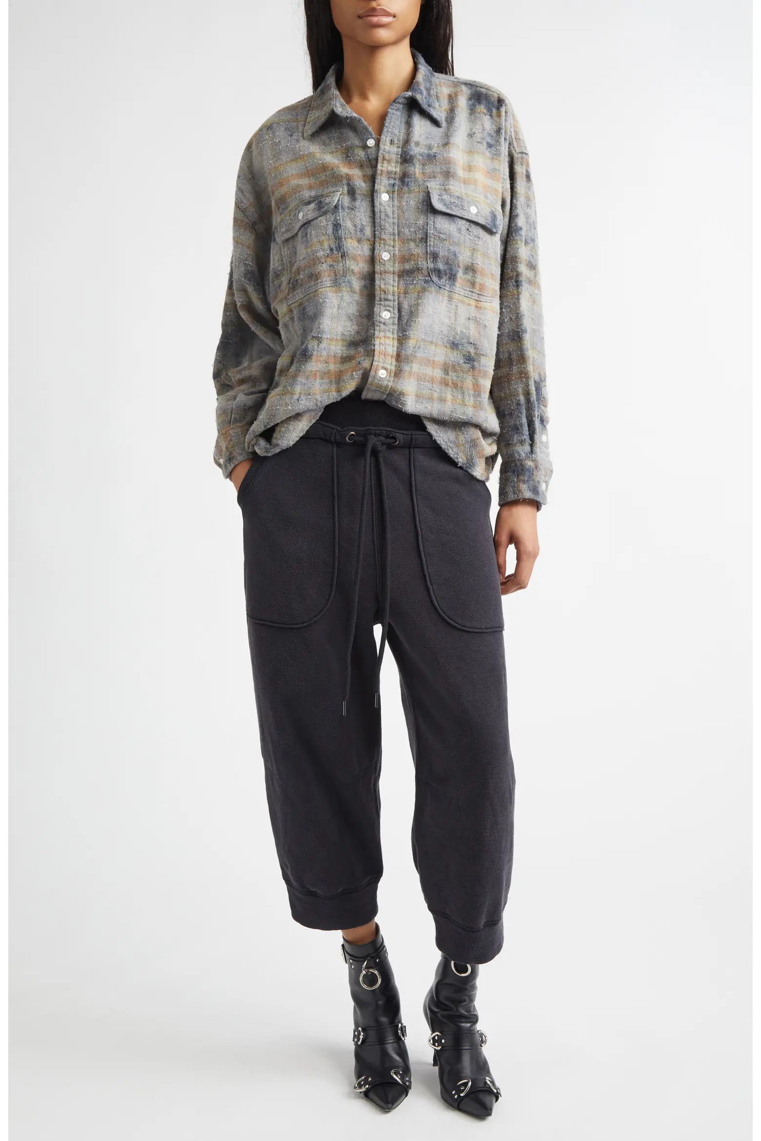Plaid Cotton Button-Up Boyfriend Shirt (Women) | Nordstrom | Nordstrom