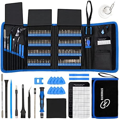 STREBITO Screwdriver Sets 142-Piece Electronics Precision Screwdriver with 120 Bits Magnetic Repair  | Amazon (US)