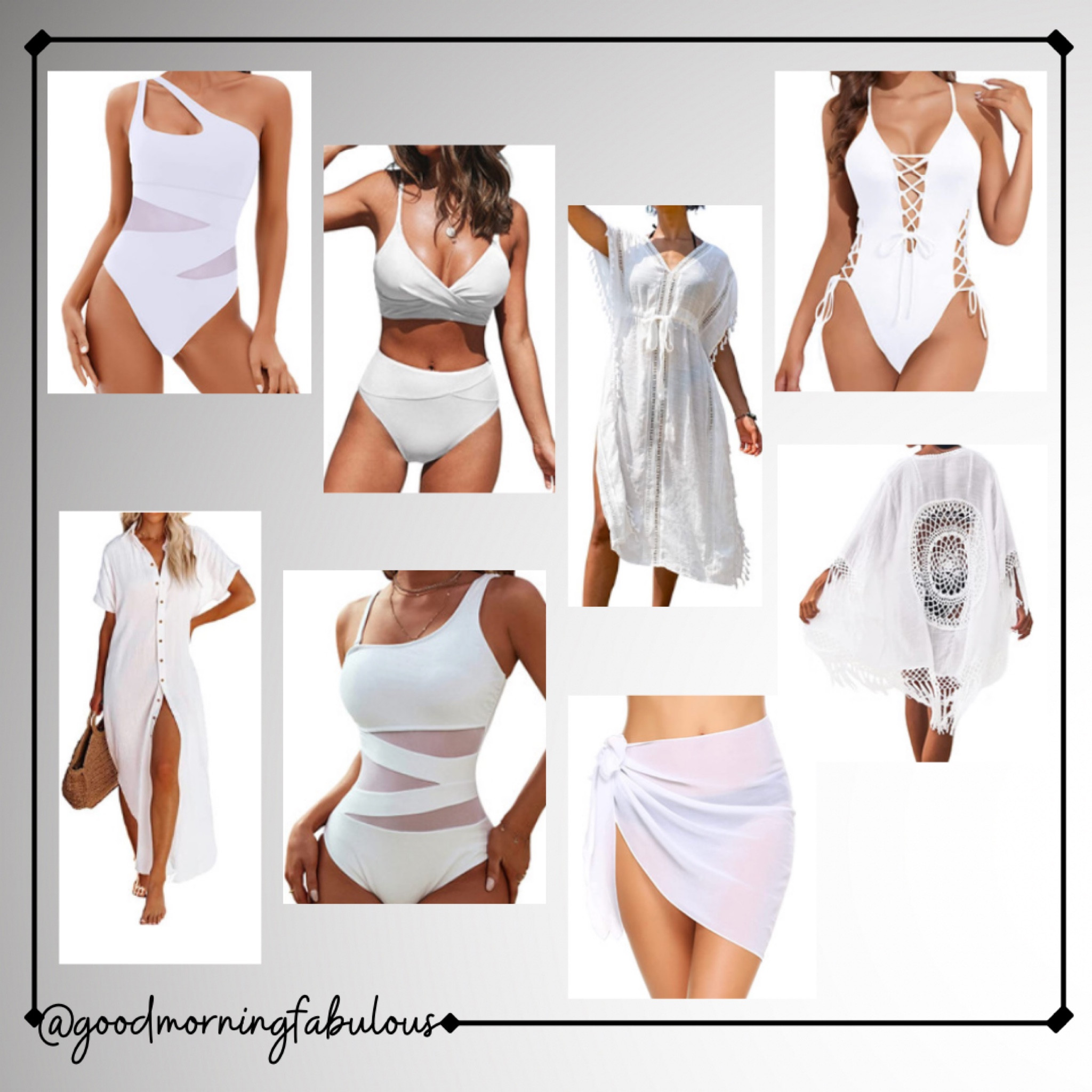 White swim wear/cover ups

#LTKswim #LTKSeasonal #LTKunder50
