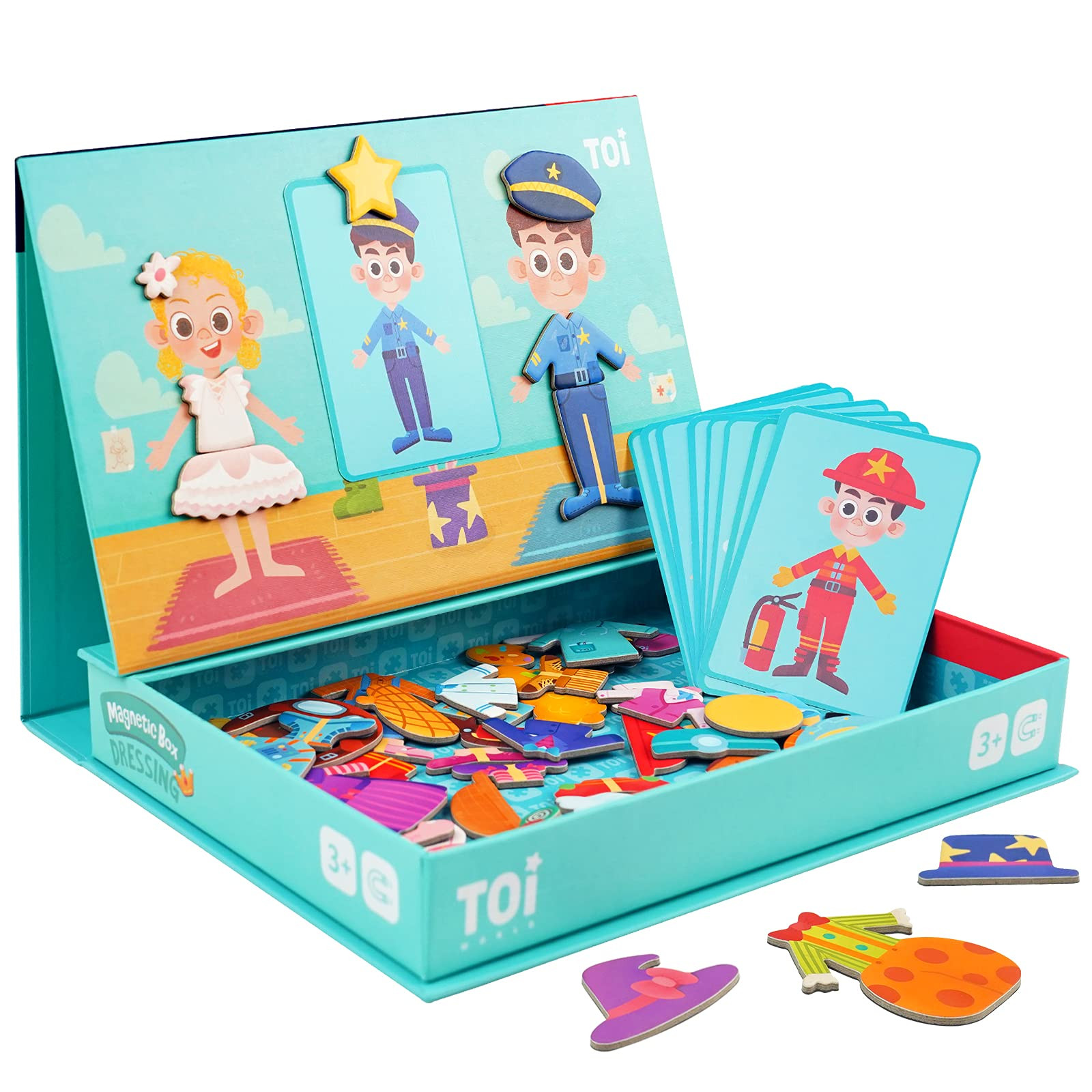 Toi Kids Magnet Toys Magnetic Jigsaw Puzzle Boxes with Game Board for Kids Ages 3-8, Preschool Ta... | Amazon (US)