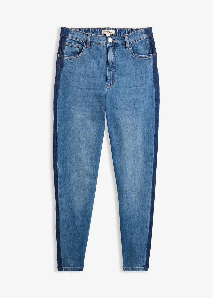 Mom-Jeans High Waist cropped - blau, Regul\u00e4r - Damen | bonprix | Bonprix DE