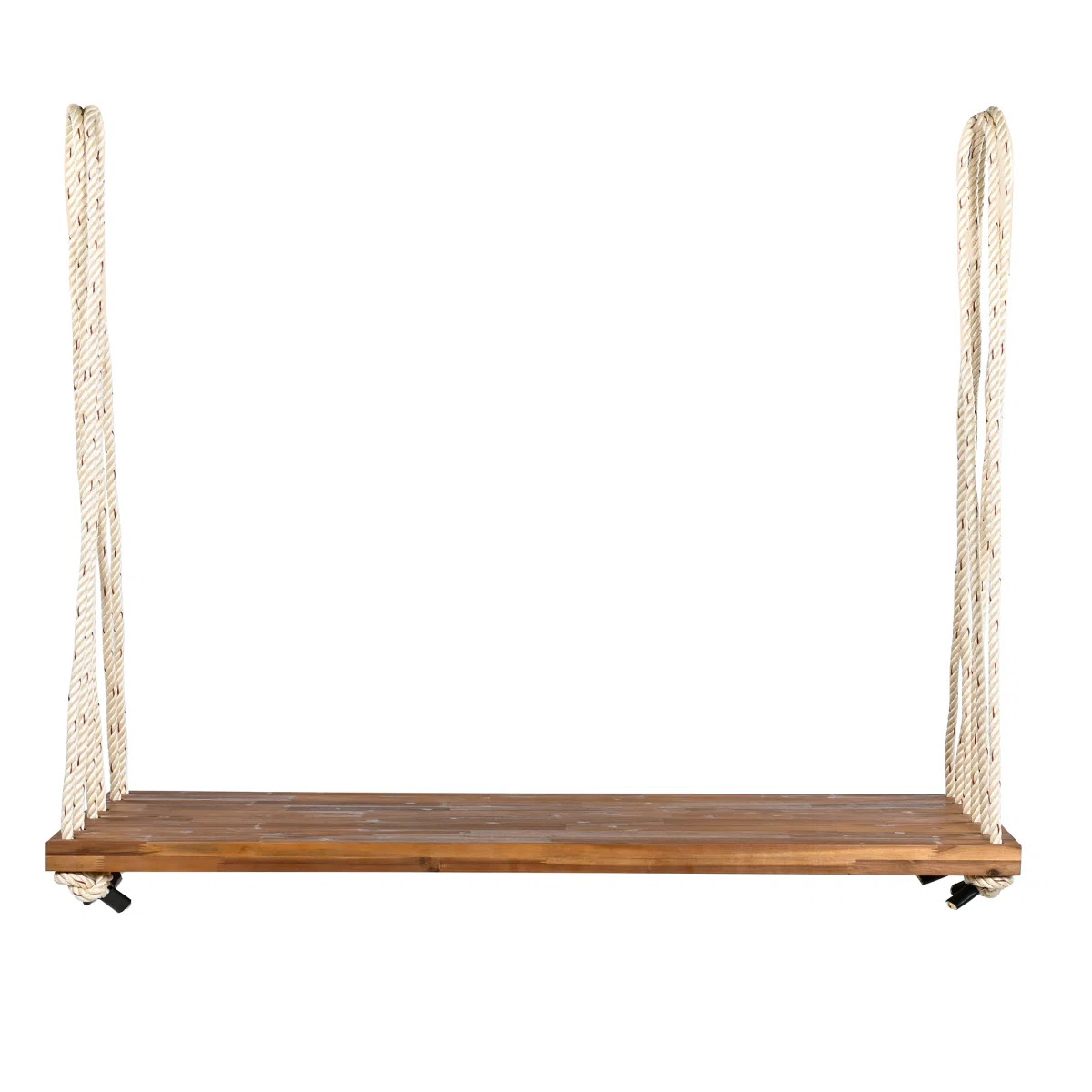 Natural Wood Swing Chair With Cushion For Garden, Grey | Wayfair North America