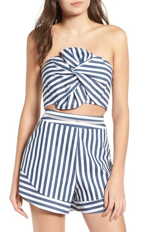 WAYF Durham Knotted Bow Tube Top | Nordstrom