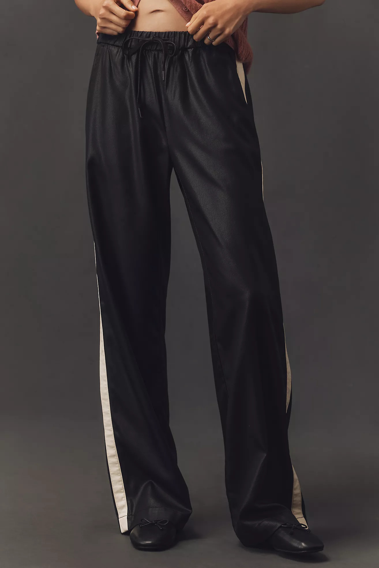 Sanctuary Coated-Twill Track Pants | Anthropologie (US)