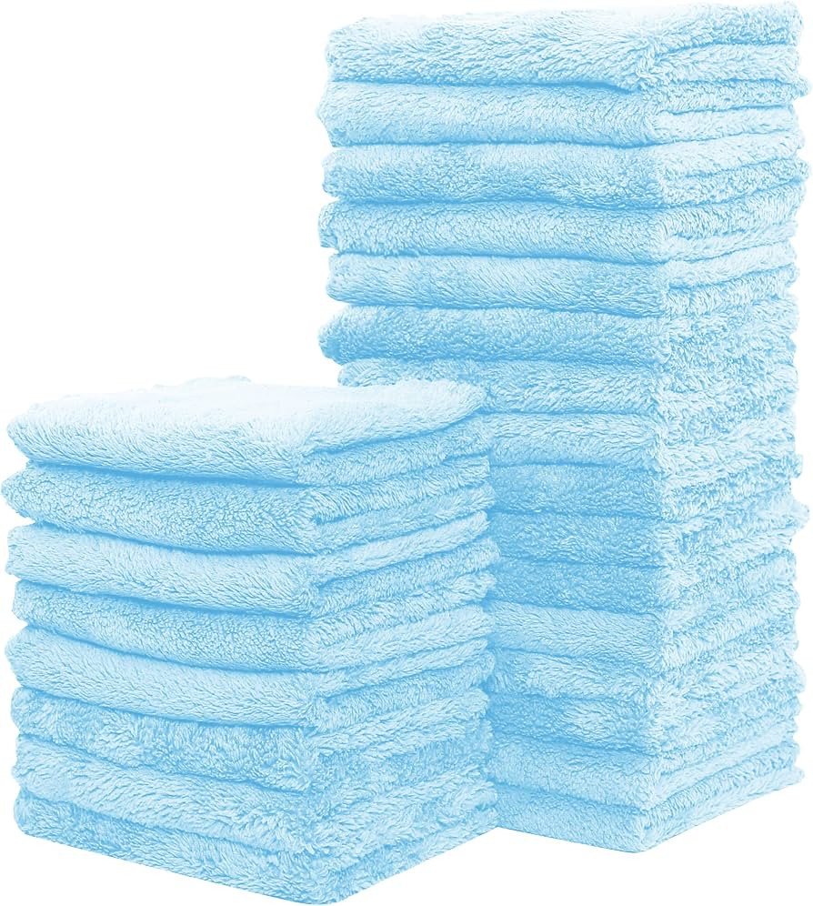 24 Pack Kitchen Dishcloths - Does Not Shed Fluff - No Odor Reusable Dish Towels, Premium Dish clo... | Amazon (US)