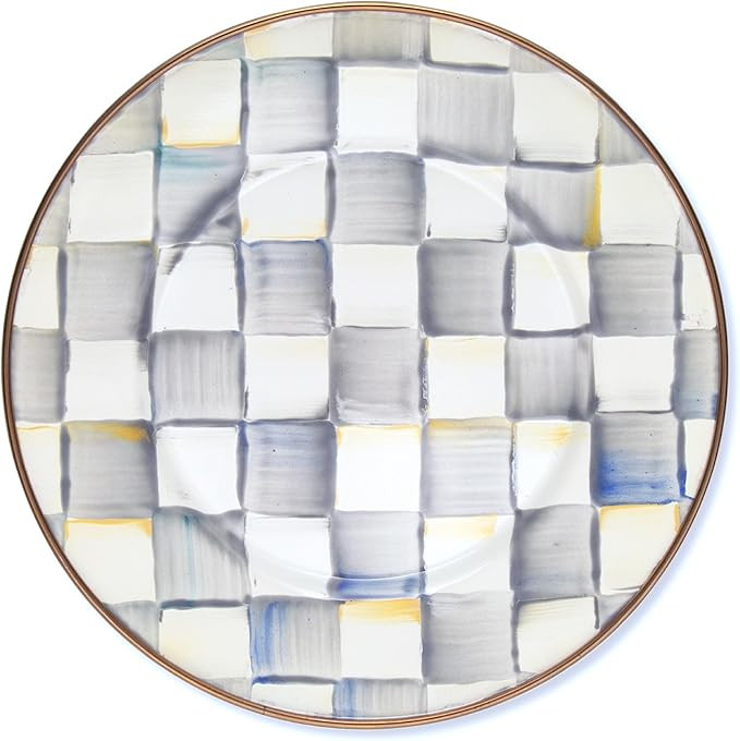 MACKENZIE-CHILDS Enamel Salad and Dessert Plate, Small Plate for a Dessert or Appetizer Dish, 8 I... | Amazon (US)