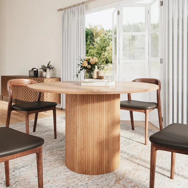 Modern Farmhouse Round Dining Table | Wayfair North America