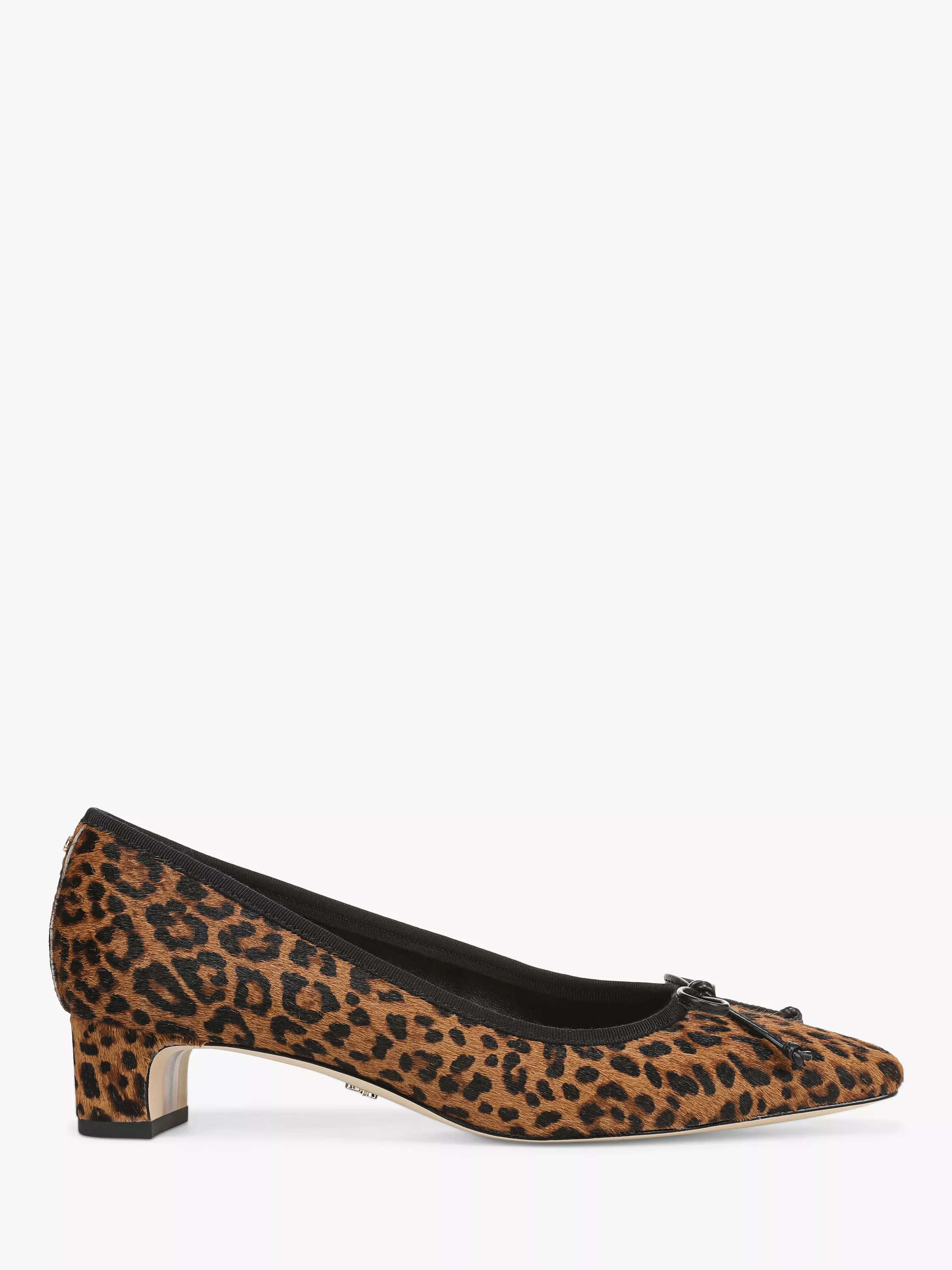 Sam Edelman Rinda Kitten Heel Leopard Print Court Shoes | John Lewis (UK)