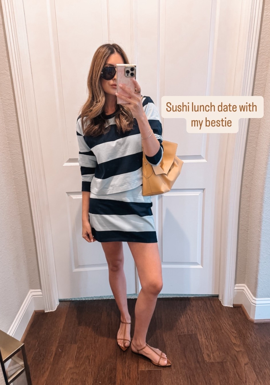 Medium in top and skirt 