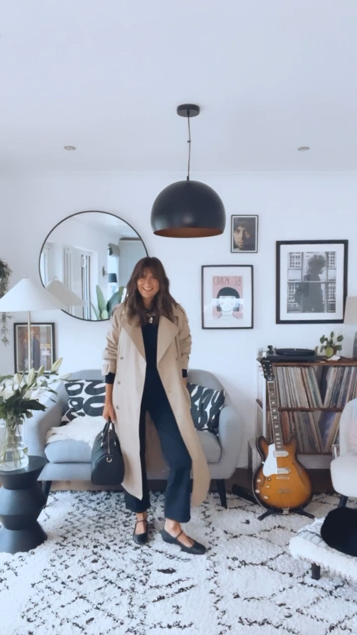 Styling up an all black outfit. I’m
I usually a 10 and took a size 28 in the jeans. I took my usual size 10 in the trench coat. 

#LTKstyletip #LTKeurope #LTKSeasonal