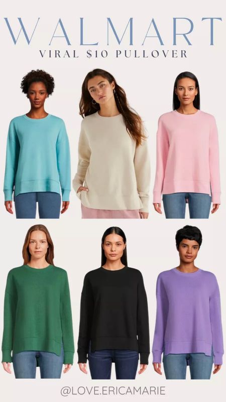 Check out these $10 spring pullovers on Walmart! They’re a nice, thin, lightweight terry cloth material. In the summer, this is gonna be great for wearing to the beach when it starts to get cool at night. #walmartfinds #walmartfashion #midsizestyle #affordablelook

#LTKSeasonal #LTKfindsunder50 #LTKstyletip