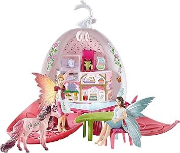 Schleich bayala, 14-Piece Playset, Fairy Toys for Girls and Boys Ages 5-12, Fairy Café Blossom T... | Amazon (US)