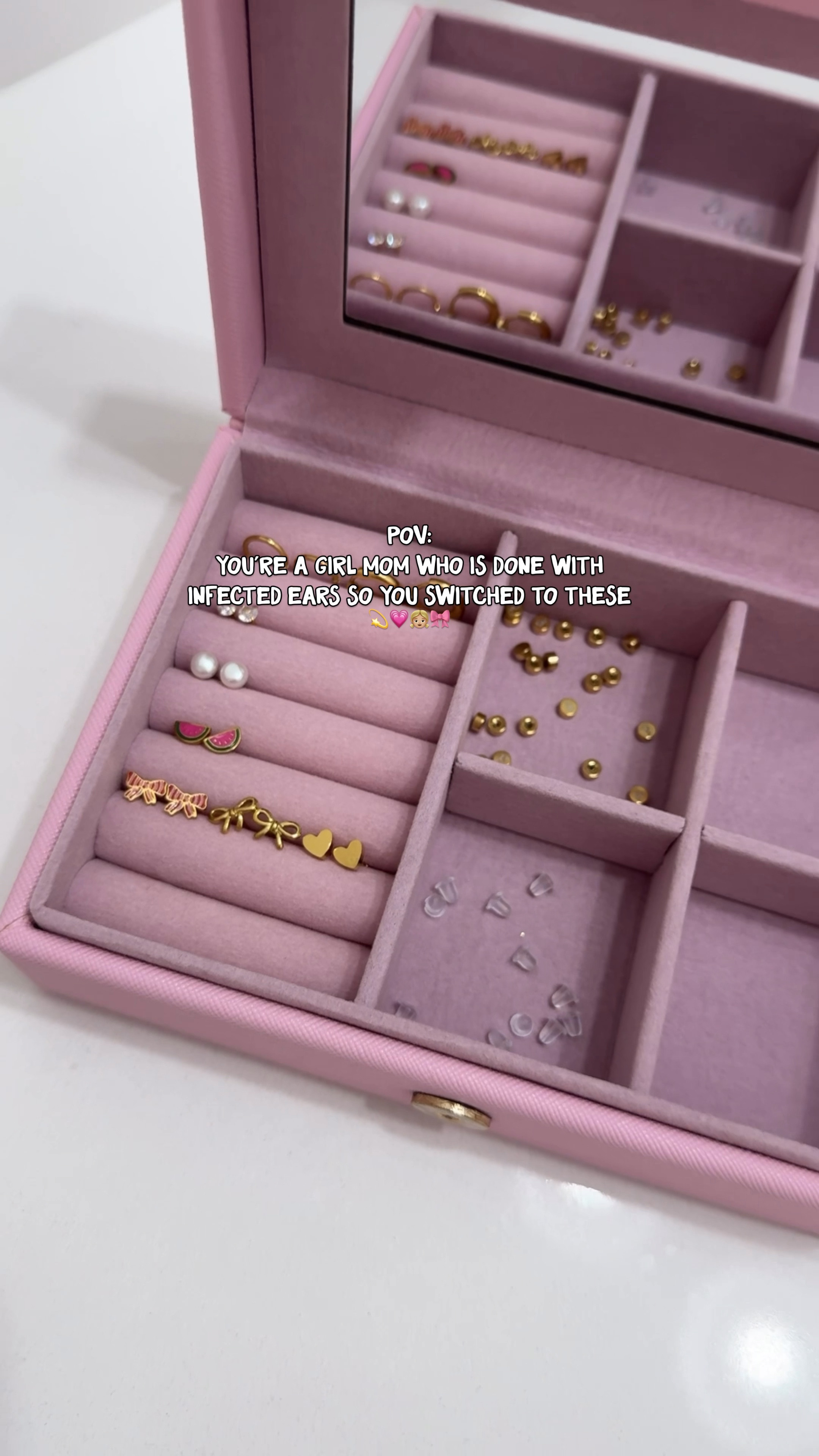 our favorite earrings that do not irritate or cause infections. these quite literally healed my daughters infected ears so I pitched everything else and we will only be having @pippoppost 💫

they are also screw back and come with an extra back with each pair of earrings 💗

#LTKBeauty #LTKStyleTip #LTKKids