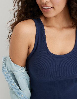 Aerie Distressed Baby Tank Top | American Eagle Outfitters (US & CA)